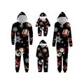 Frontwalk Women Men Kids Baby One Piece Xmas Pajamas Snowflake Print Christmas Sleepwear Hoodies Matching Family Onesie Mom Dad Child Babys Soft Jumpsuit Romper Long Sleeve Style C Child 8T