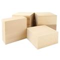 QTLCOHD 6Pcs Basswood Carving EC36 Blocks 4x4x2 Inch Whittling Wood Blocks Unfinished Wood Blocks Wood Carving Blocks for Beginner to Expert Wood Carving Crafts