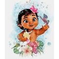 Moana DIY 5D Diamond Painting Drawing Pictures by Number Kits Cross Stitch Crystal Rhinestone Embroidery Paintings Pictures Arts Craft for Home Wall Decor Size 12 * 16 Inch.