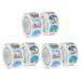 6 Rolls Christmas Label Stickers Christmas Gift Tags Gift Wrapping Stickers Labels Rolls Holiday Tag Label Xmas Decals