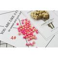 Feildoo 100pcs 10mm Fake Pearls Necklace Jewelry Long Faux Pearl Necklace Party Favors Plastic Bead for Kids Girls Women Wedding Bridal Shower Tea Birthday Decorations Yellow Pink Y01I183A