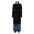 Stella McCartney , Black Double Breasted Wool Coat Aw23 ,Black female, Sizes: S, XS