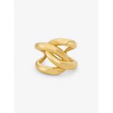 Michael Kors Oversized Precious Metal-Plated Brass Curb-Link Cuff Gold One Size