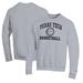 Men's Champion Heather Gray Texas Tech Red Raiders Basketball Icon Pullover Crewneck Sweatshirt