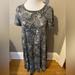 Lularoe Dresses | Lularoe Carly Swing High Low Dress. Xxs. Gray Print. Front Pocket. Never | Color: Gray | Size: Xxs