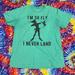 Disney Shirts | Disney Peter Pan I’m So Fly I Never Land Turquoise Tee | Color: Blue/Green | Size: M