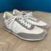 Michael Kors Shoes | Michael Kors Stanton Trainer Sneaker Suede Canvas Gray Ivory Women’s 10 | Color: Gray/White | Size: 10