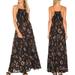 Free People Dresses | Nwt Free People Garden Party Maxi Dress In Black Floral Size Xs | Color: Black | Size: Xs