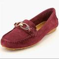 Coach Shoes | Coach Fortunata Suede Loafers In Burgundy/Maroon | Color: Purple | Size: 7