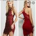 Free People Dresses | Nwt Fp She Got It Red Lace Night Out Mini Dress Xs | Color: Red | Size: Xs