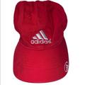 Adidas Accessories | Adidas Red Embroidered Logo Youth Size Baseball Hat Womens | Color: Red | Size: Osb