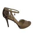 Michael Kors Shoes | Michael Kors Snakeskin Platform Leather Dress Sandals Size 11m | Color: Brown/Tan | Size: 11