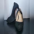 Nine West Shoes | Nine West Brielyn Black Leather Suede High Heels Size- 7m Euc 4.5" Heel | Color: Black | Size: 7