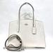 Coach Bags | Coach Charlie Carryall 25137 Leather 2way Shoulder Bag Handbag Ladies | Color: White | Size: Os