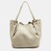 Burberry Bags | Burberry Off White Leather And House Check Canvas Maidstone Tote | Color: White | Size: Os