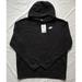 Nike Shirts | New Nike Men's Pullover Cotton Hoodie Sportswear Fleece Black Size Xl Sport | Color: Black | Size: Xl