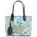 Gucci Bags | Gucci Reversible Tote (Outlet) Blooms Print Gg Coated Canvas Small Blue, Print | Color: Silver | Size: Os