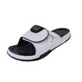Nike Shoes | Nike Jordan Hydro Xi Retro Black White Gold Slide Sandals Men Sz 8 | Color: White | Size: 8