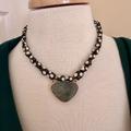 Anthropologie Jewelry | Anthropologie Faceted Stone & Bead Necklace (Shawl Sold Separately) | Color: Green | Size: Os