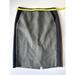 J. Crew Skirts | J.Crew // Number 2 Gray & Blue Wool Color-Block Pencil Skirt, Size 6 | Color: Blue/Gray | Size: 6