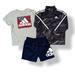 Adidas Matching Sets | Adidas Toddler Kid Jacket Top Bottom Set 24mo | Color: Black/Gray | Size: 24mb