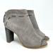 Nine West Shoes | Nine West Perceeo Women's Gray Leather Ankle Boots | Color: Gray/Silver | Size: 8.5m