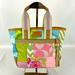 Coach Bags | Coach Hamptons Spring Pastel Patchwork Fabric Mini Tote Handbag L04q-1481 | Color: Green/Pink | Size: Os