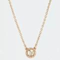 Coach Jewelry | Coach Open Circle Stone Crystal Gold Tone Necklace | Color: Gold | Size: Os