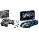 LEGO 42129 Technic 4x4 Mercedes-Benz Zetros Offroad-Truck & 42154 Technic Ford GT 2022 Auto-Modellbausatz für Erwachsene