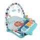 Baby Gym Play Mat, Baby Musical Pedal Playmat Sensory Exploration Colorful Soft for New Born (Blue)