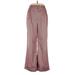 FRNCH Dress Pants - High Rise: Pink Bottoms - Women's Size Large