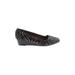 Donald J Pliner Wedges: Black Zebra Print Shoes - Women's Size 8 - Almond Toe