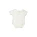 Kissy Kissy Short Sleeve Onesie: Ivory Print Bottoms - Size 0-3 Month