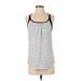 Calia by Carrie Underwood Active Tank Top: Silver Print Activewear - Women's Size Small