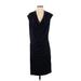MICHAEL Michael Kors Casual Dress - Sheath Cowl Neck Short sleeves: Black Print Dresses - Women's Size Medium