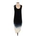 Young Fabulous & Broke Casual Dress - Midi Scoop Neck Sleeveless: Black Solid Dresses - Women's Size Small