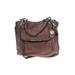 Coach Leather Satchel: Pebbled Brown Print Bags