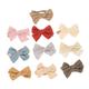 DOITOOL 40 Pcs Headband Womens Head Scarf Cotton Scrunchies Bow Newborn Baby Headdress Womens Head Scarves Para Bebé Scrunchies for Women Pure Cotton Cheese Cloth Hair Baby Girl Holder