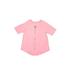 Under Armour Short Sleeve T-Shirt: Pink Solid Tops - Kids Girl's Size X-Small