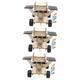 ibasenice 3 Sets Solar Rover Electric Motor Stem Kit Solar Toys Kids Wooden Car Toy Kids Assemble Toy Science Stem Car Kit Kids Novelty Toys Stem Kits Copper Gift Boy Child