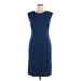 Banana Republic Casual Dress - Sheath: Blue Solid Dresses - Women's Size 6