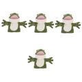 Toyvian 4 Pcs Frog Puppet Stich Plush Hand Puppet Role Play Toys for Kids Plush Toy Puppets for Kids 8-10 Animal Friends Toy Plush Figure Toys Soft Toy Finger Puppet Cartoon Baby Child