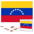 KHiry Puzzles 1000 Pieces Personalized Jigsaw Puzzles Flag of Venezuela Photo Puzzle Challenging Picture Puzzle for Adults Personaliz Jigsaw with storage bag (29.5" x 19.7")