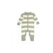 Burt's Bees Baby Long Sleeve Outfit: Green Stripes Bottoms - Size 0-3 Month