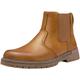 Jousen Mens Boots Retro Chelsea Boots Mens Slip On Fashion Boots for Men, Amy8301-leather Brown-11, 9 UK