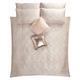 SALE - Tess Daly PHOEBE Blush Pink Gold Embroidery & Sequin Bedding Duvet Set - KINGSIZE