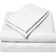 Sheet Set for Bed - 4 Piece Bedding 100% Egyptian Cotton with 600TC Luxury Soft - Machine Washable Cotton Sheets & Pillowcases - 55 CM Deep Pocket -White Solid, Emperor Size