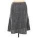 Nine West Casual Skirt: Gray Tweed Bottoms - Women's Size 14