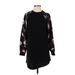 Shein Casual Dress - Mini High Neck Long sleeves: Black Dresses - Women's Size X-Small