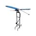 Butterfly Rocker Outdoor Garden Stake - 67" - Blue and Black